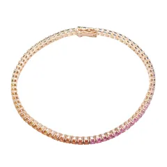 ダミアーニ Damiani ブレスレット ルーチェ タイムレス クラッシコレインボー サファイア 81089153 腕回19.5㎝ K18PG（ピンクゴールド） ルーチェ タイムレス クラッシコレインボー サファイアのサムネイル
