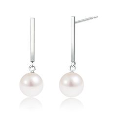 [シアーズ] ピアス  PT900 アコヤ真珠 5.0～5.5mm 揺れる se56-0009-e-pt