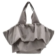 ☆ ライトグレイ ☆ フリルマルシェバッグ トートバッグ フリルバッグ レディース かわいい バッグ バック かばん カバン 手提げ フリル 上品 きれいめ おしゃれ オシャレ 軽い 折りたたみ マルシェバッグ PAL パル コンパクト 大人 学生 通勤