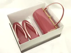 平和屋着物▼和装小物　和装バッグ・草履セット　ハンドバッグ　逸品　AAAU3503uw