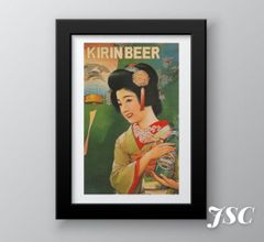 昭和レトロ キリンビールレトロ ポスター 余分なカレンダー無