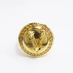 ヴェルサーチ ヴェルサーチェ VERSACE Vロゴ リング ゴールドカラー 23 ☆AA★のサムネイル
