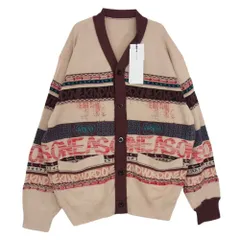 Sacai サカイ 23-02984M Eric Haze Jacquard Knit Cardigan エリックヘイズ ジャガード ニット カーディガン マルチカラー系 3【中古】のサムネイル