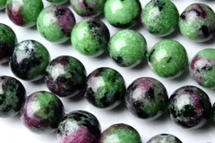 ルビーインゾイサイト10mm １連（約38cm） パワーストーン 天然石 _R1649-10