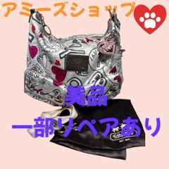 コーチバック2WAYショルダーハンドバックポピーサテン14636美品