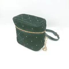 ◇ ⊇ one after another NICE CLAUP キルティング バニティー ショルダーバッグ ブラック レディース E  【1502180031991】