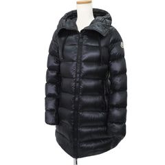 美品 国内正規品 MONCLER モンクレール SUYEN スイエン ロゴワッペン Aライン ジップアップ ダウン ジャケット コート 47265