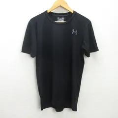G■アンダーアーマー/UNDER ARMOUR HEATGEAR インナーシャツ/スポーツウェア【L】黒/men's/117【中古】■