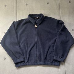 ウールリッチ POLARTEC ボアフリースアウター 2XL ネイビー アメリカ製 Wool rich ポーラテック