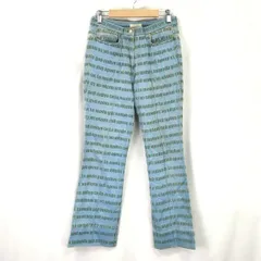 Vintage/伊太利屋/イタリヤ★総柄/デニムパンツ/ジーンズ【11/women’s size -L/股下68cm】Pants/Trousers◆BH91<sale>のサムネイル
