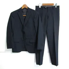 ディファレンス スーツ セットアップ 上下セット ジャケット パンツ 記名有 メンズ 42-SLIM 73サイズ ネイビー系 DIFFERENCE 【中古】