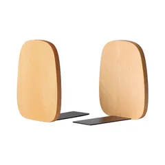 【人気商品】Wood 木製 Muso ブックエンド 倒れない(ブナ)