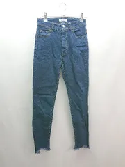 ◇ archives アルシーヴ カットオフ ステッチ加工 ジップアップ デニムパンツ サイズM ブルー レディース E 【1307040050408】のサムネイル