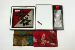 ジュンコ・コシノ ハンカチ 花柄 無地等 未使用 5点セット まとめて 大量 ブランド レディース JUNKO KOSHINO 【中古】のサムネイル