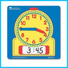 【在庫セール】LER 10個セット 生徒用 書いて消せる学習時計 Clocks 0572 Student Wipe ＆ Write リソーシーズ ラーニング