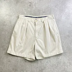 90年代 Polo by Ralph Lauren ポロバイラルフローレン ANDREW SHORT ワイドチノショーツ 2タック  メンズW34 