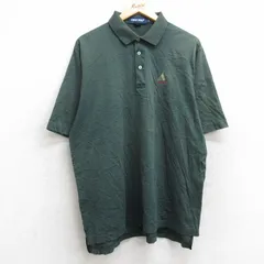 XL/古着 ラルフローレン ポロゴルフ 半袖 ブランド ポロ シャツ メンズ 90s GlenArbor 大きいサイズ コットン 緑 グリーン 25aug25 中古 ト