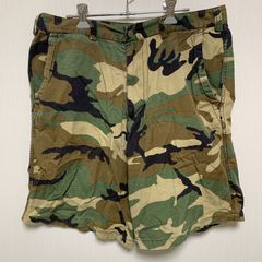 希少 ステューシー カモフラ 迷彩 ショートパンツ ハーフパンツ アメリカ製 W36 リップストップ生地 ミリタリー 90s