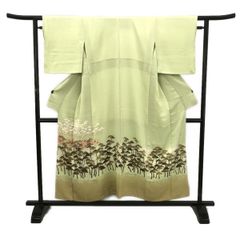 色留袖/美品/作家物/落款/グリーン/仕立上がり/適応身長145～152㎝/6039