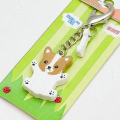 ウェルシュ コーギー ペンブローク ウッディペットホルダーミニ２ キーホルダー
