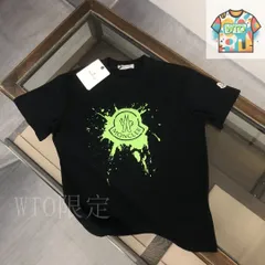 【今日特価】MONCLER Spray Print Logo カップル Tee