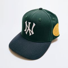 【新品未使用】UNIFORM STUDIOS キャップ 反転NYロゴ ヤンキース ネイビー フォレストグリーン ユニフォームスタジオズ ニューヨーク