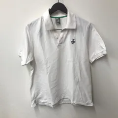 M8091 CHUMS チャムス ブービーバード　ロゴ刺繍　半袖 ポロシャツ ホワイト Sサイズ メンズ 綿100％ 裾スリット カジュアル ユニセックス