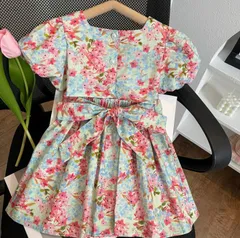 キッズワンピース 花柄ワンピース 子供ワンピ キッズワンピ ドレス 女の子ドレス 韓国風子供服 子供ドレス チュニック風トップス 夏のドレス 西洋スタイル プリンセスドレス 女の子 キッズ 女の子 夏ワンピース リゾートワンピース 韓国 ワンピース カジュアル