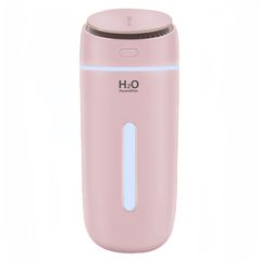 【特価】充電式 空焚き防止 usb 7色LEDライト ワンルーム用加湿器 静音 車 アロマ オフィス 卓上 寝室 超音波式 部屋 車載加湿器 日本語説明書付き 小型 (ピンク) 【2025新登場】卓上加湿器