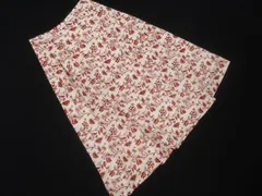 UNTITLED アンタイトル 花柄 ロング スカート size0/白ｘ赤 ■◆ レディース