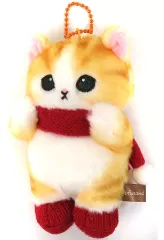 【中古】キーホルダー ぬくぬくマフラーにゃんこ マスコット 「mofusand」