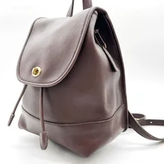 【良品】 OLDCOACH オールドコーチ リュック ターンロック レザー 革 ブラウン 茶色 ゴールド金具 ユニセックス 男女兼用 メンズ レディース