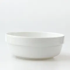 【新品】【1点販売】Saturnia[サタルニア] スタックボウル 21cm [深皿 磁器 ホワイト スタッキング 2000ml シンプル イタリア製 業務用食器]のサムネイル