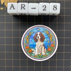방수 스티커 인기 스테인드 글라스 풍 개 AR-28