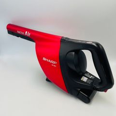 【動作テスト:標準モード58分稼働】 SHARP（型番：EC-SR7-P）（製造年度：2021）　本体のみ　掃除機　シャープ　スティック　サイクロン　コードレス　中古　（色：赤　レッド　黒　ブラック）