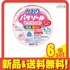 白元アース 洋服ダンス用かおりパラゾール 防虫剤 108g× 1個入 (詰め替え用) 6個セット まとめ売り