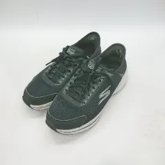 ◇ Θ SKECHERS スケッチャーズ ロゴ入り ローカットスニーカー サイズ24.5 ブラック ホワイト レディース E  【1502180037146】