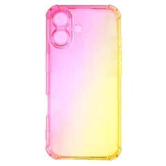 iPhone17 ケース グラデーション 耐衝撃 ソフト ケース 【Color】イエロー・ピンク