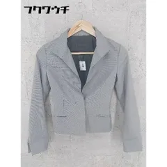 ◇ UNTITLED アンタイトル シングル 1B 長袖 ジャケット 0サイズ ブルー ホワイト レディース 【中古】 【1002799002790】