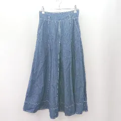 ◇ Θ MAJESTICLAGON マジェスティックレゴン デニム生地 ロング デニム デニムスカート サイズM ブルー系 レディース E  【1506190002392】