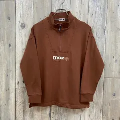 【 moz sweden モズ スウェーデン 】ハーフジップ スウェット スエット トレーナー Mのサムネイル