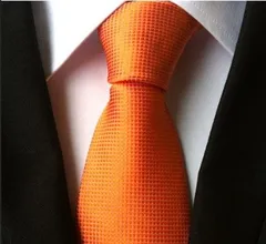 格安　ネクタイ　結婚式　発表会　七五三祝い パーティー イベント 卒業式 入学式 入社式 ダンスパーティー 　格子柄　ビジネス　オレンジ色　柿色　スーツ ワイシャツ 小物 メンズネクタイ