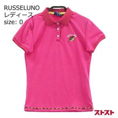 RUSSELUNO ラッセルノ レオパード ピンク ゴルフ ポロシャツ ヒョウ柄