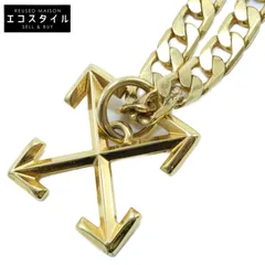 off-white ロゴ　ネックレス　ゴールド Off-White（ネックレス）のフリマアイテム一覧