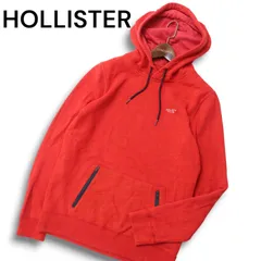 HOLLISTER ホリスター 秋冬 ロゴ刺繍★ 裏起毛 スウェット カンガルーポケット プルオーバー パーカー Sz.S メンズ