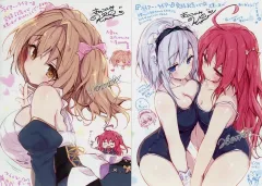 【中古】キャラカード 姫路白雪＆彩園寺更紗＆秋月乃愛 複製サイン＆コメント入りブロマイド2枚セット 「くじ引き堂 ライアー・ライアー 完結記念くじ」 D-1賞