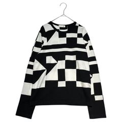 COMME des GARCONS(コムデギャルソン) 02SS Multi-pattern patchwork L/S cut and sew マルチ パターン パッチワーク カットソー GE-T070 表記無し(M程度) ブラック×ホワイト AD2001