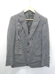 ◇ Θ SIMPLICITE PLUS シンプリシテ プリュス チェック 長袖 テーラードジャケット サイズ46 グレー系 メンズ E  【1507230004246】のサムネイル