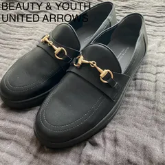 【BEAUTY&YOUTH 】スリッポン　スニーカー　ビットローファー　ユナイテッドアローズ　ほぼ未使用　ブラック　レザー　革靴