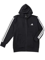 スウェットパーカー adidas アディダス 大きいサイズ メンズ ジップパーカ スポーツウェア C070128-03 ブラック